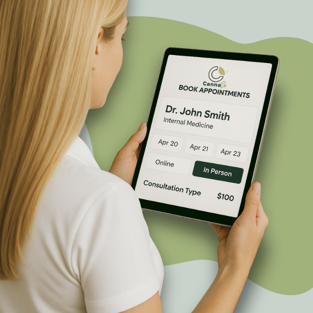 How CannaDr Helps You_ 1. Book appointments online